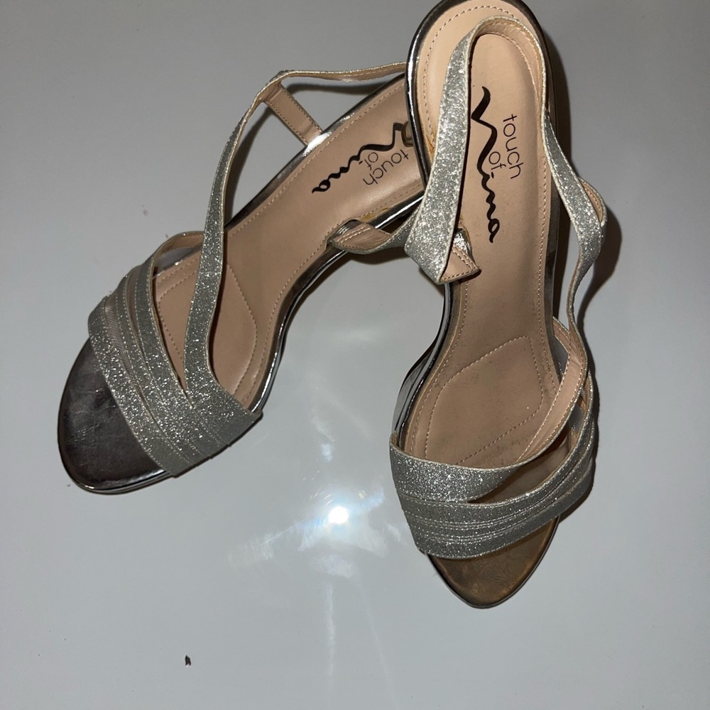 “Touch of Nina” glitter heels